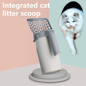 Integrated Cat Litter Shovel